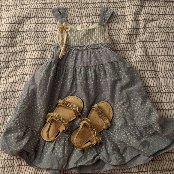 Cat & Jack Other - 3T DRESS AND SANDALS